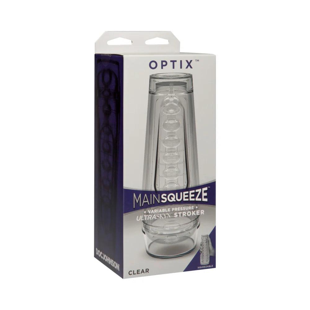 Doc Johnson Main Squeeze Optix Ultraskyn Masturbator - Buy At Luxury Toy X - Free 3-Day Shipping