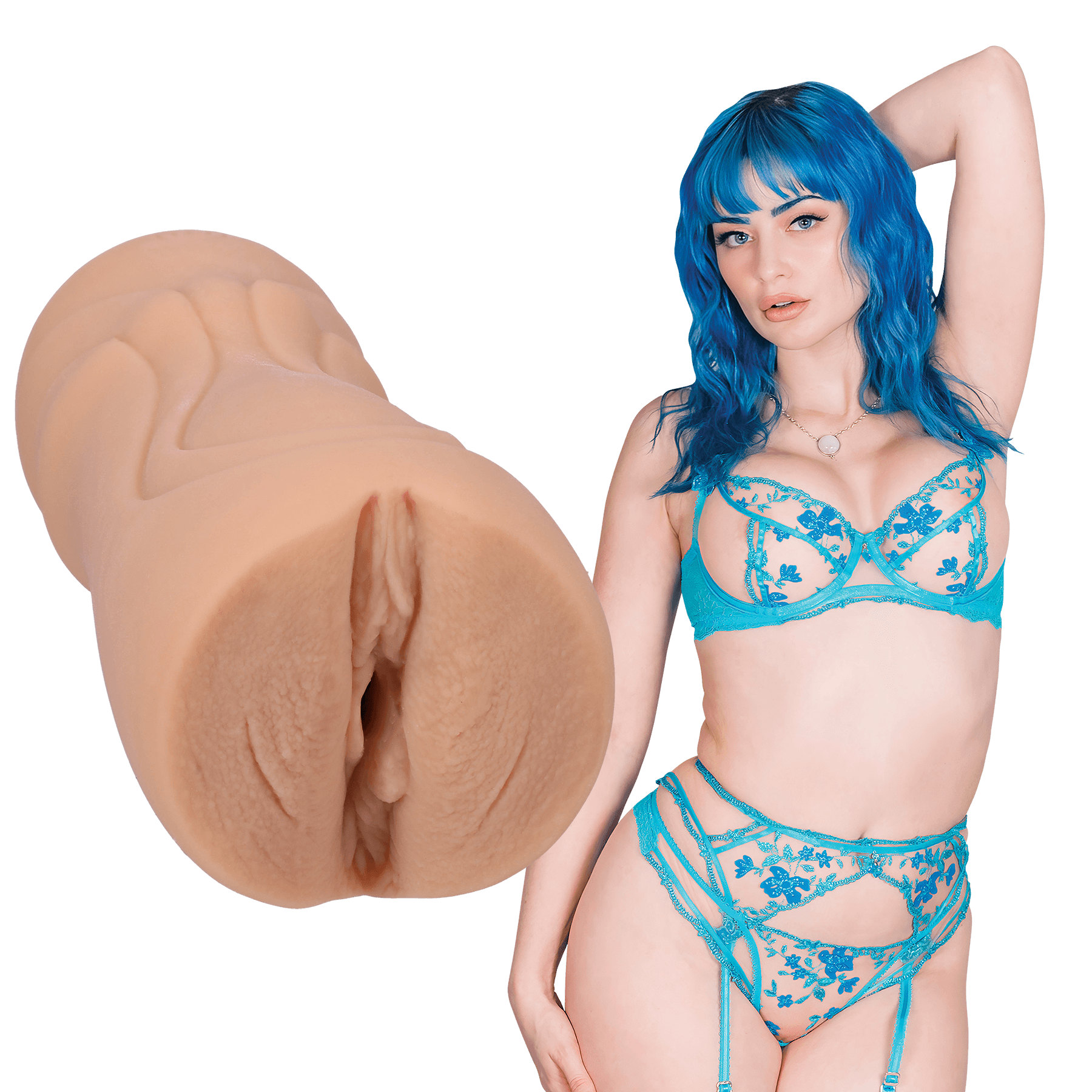 Doc Johnson Signature Strokers - Jewelz Blu - ULTRASKYN Pocket Pussy - Buy At Luxury Toy X - Free 3-Day Shipping