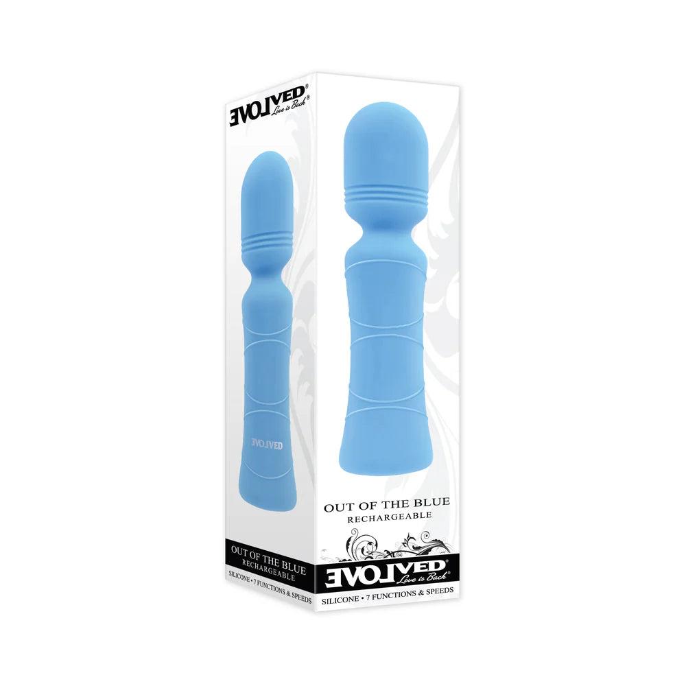 Evolved Out Of The Blue Rechargeable Silicone Wand Vibrator - Buy At Luxury Toy X - Free 3-Day Shipping