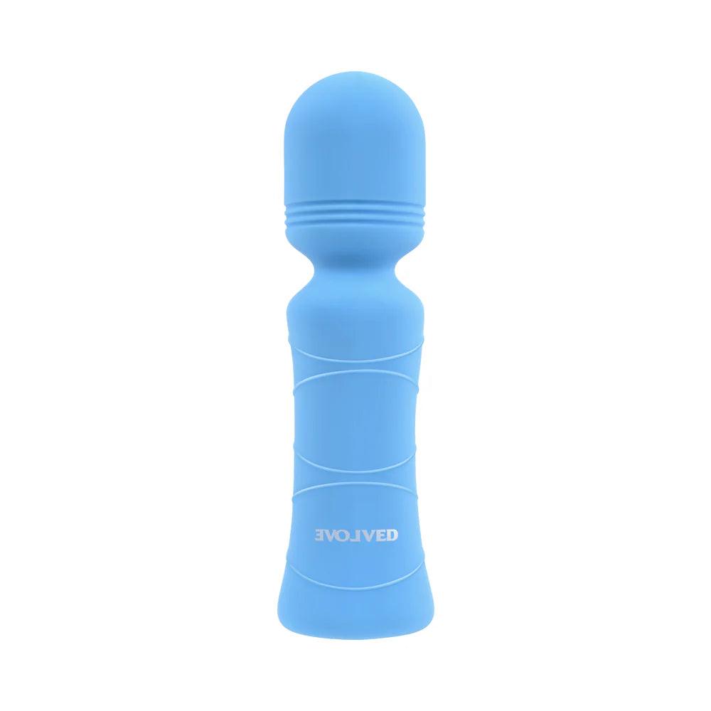 Evolved Out Of The Blue Rechargeable Silicone Wand Vibrator - Buy At Luxury Toy X - Free 3-Day Shipping