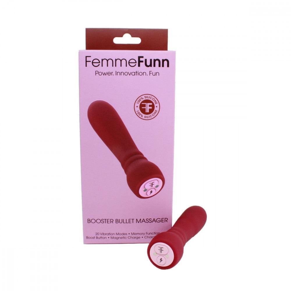 FemmeFunn Booster Bullet Massager Rechargeable Silicone Vibrator - Buy At Luxury Toy X - Free 3-Day Shipping