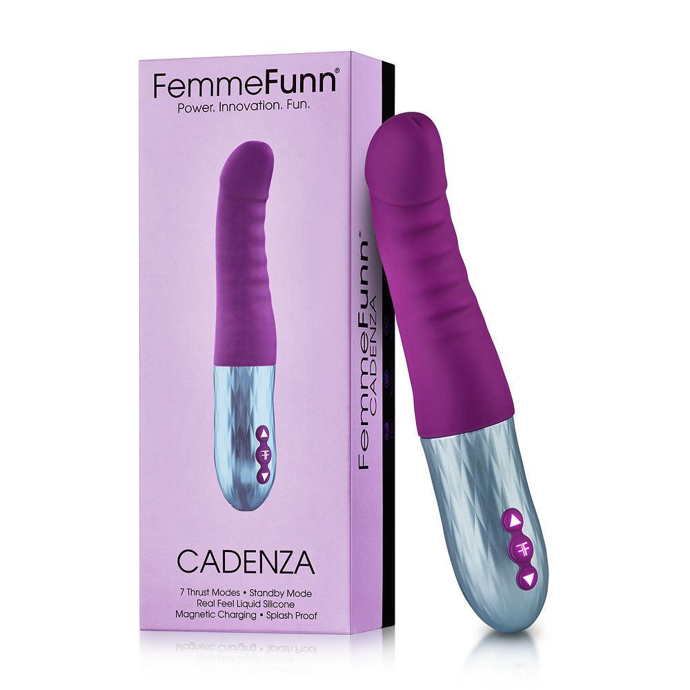 FemmeFunn Cadenza Rechargeable Silicone Thrusting G-Spot Vibrator - Buy At Luxury Toy X - Free 3-Day Shipping