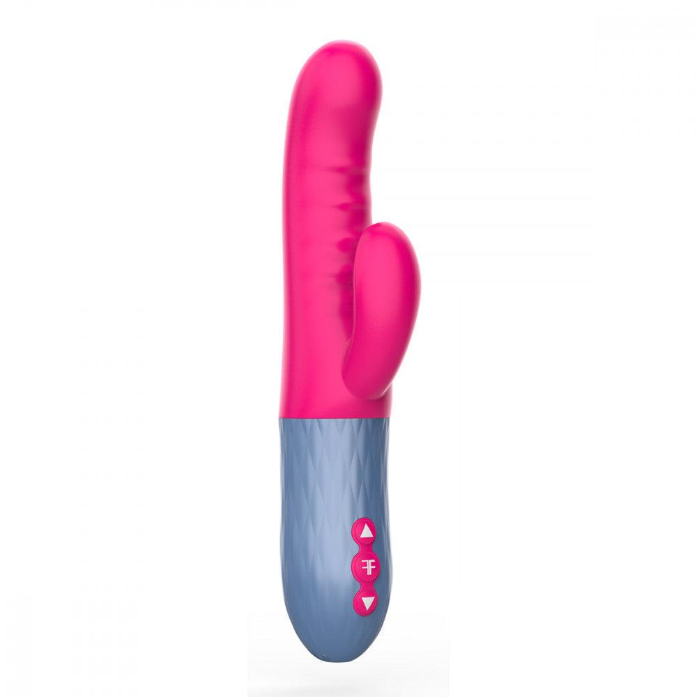 FemmeFunn Essenza Rechargeable Silicone Dual Stimulation Thrusting Vibrator - Buy At Luxury Toy X - Free 3-Day Shipping