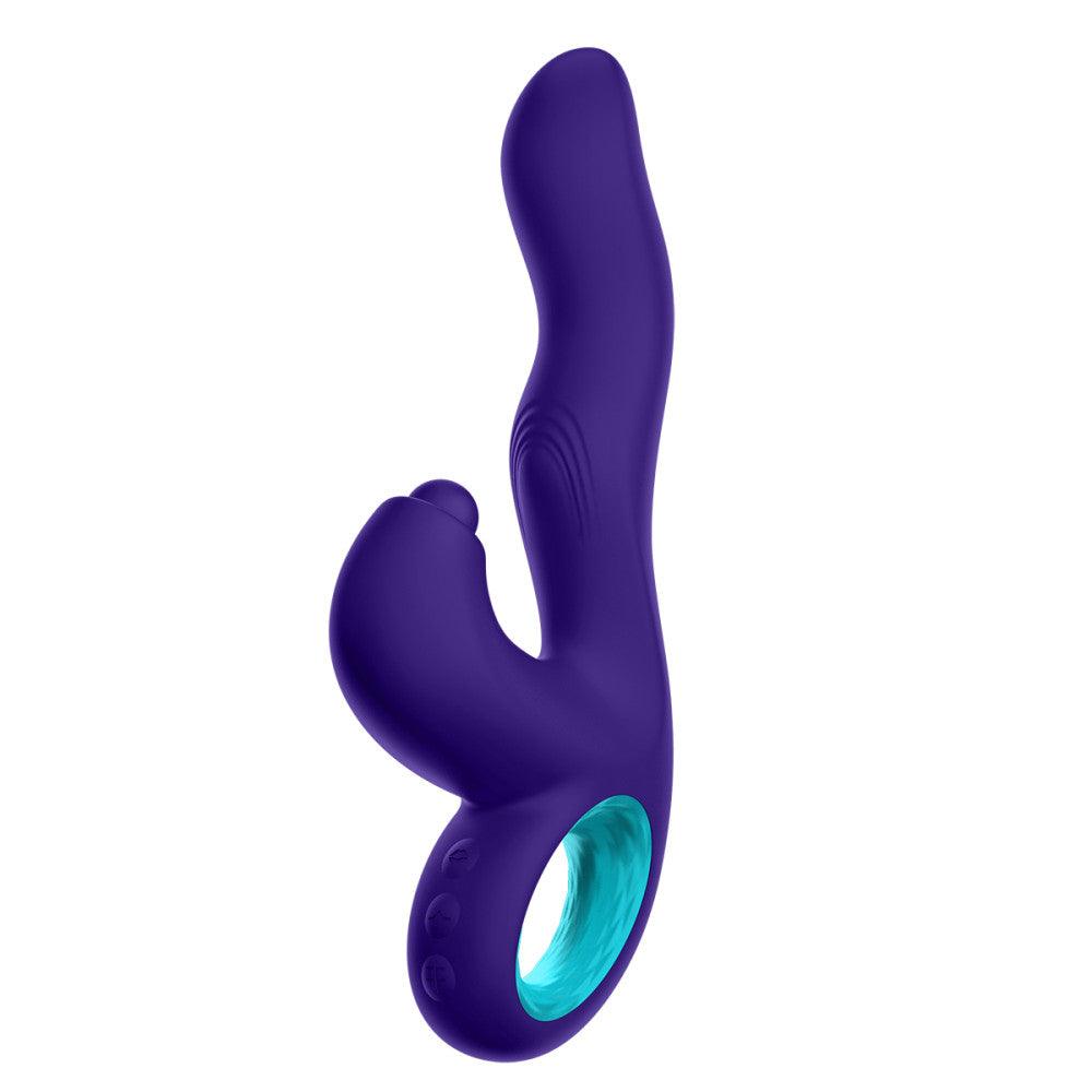 FemmeFunn Klio Rechargeable Silicone Triple Action Thumping Rabbit Vibrator - Buy At Luxury Toy X - Free 3-Day Shipping