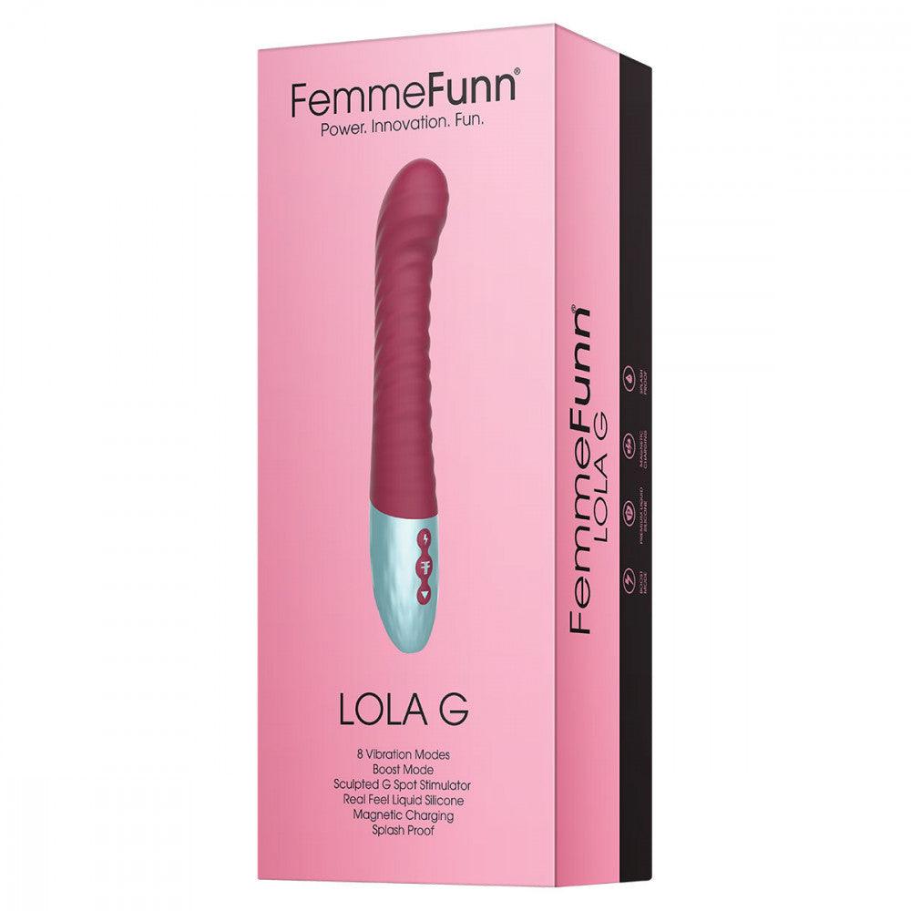 FemmeFunn Lola G Rechargeable Silicone G-Spot Vibrator - Buy At Luxury Toy X - Free 3-Day Shipping