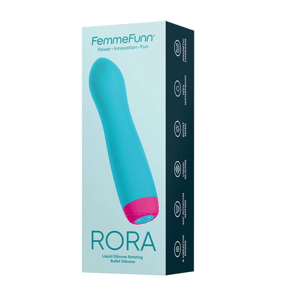 FemmeFunn Rora Rechargeable Silicone Rotating Bullet Vibrator - Buy At Luxury Toy X - Free 3-Day Shipping