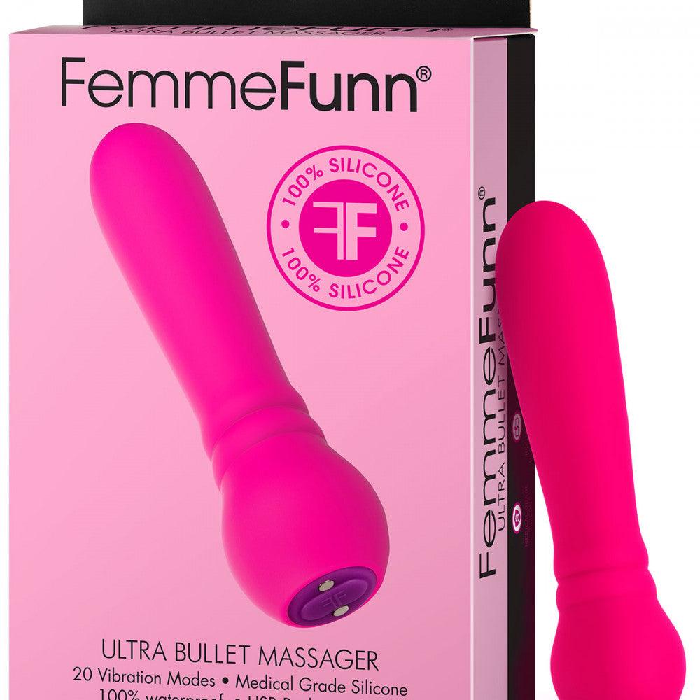 FemmeFunn Ultra Bullet Massager Rechargeable Silicone Vibrator - Buy At Luxury Toy X - Free 3-Day Shipping