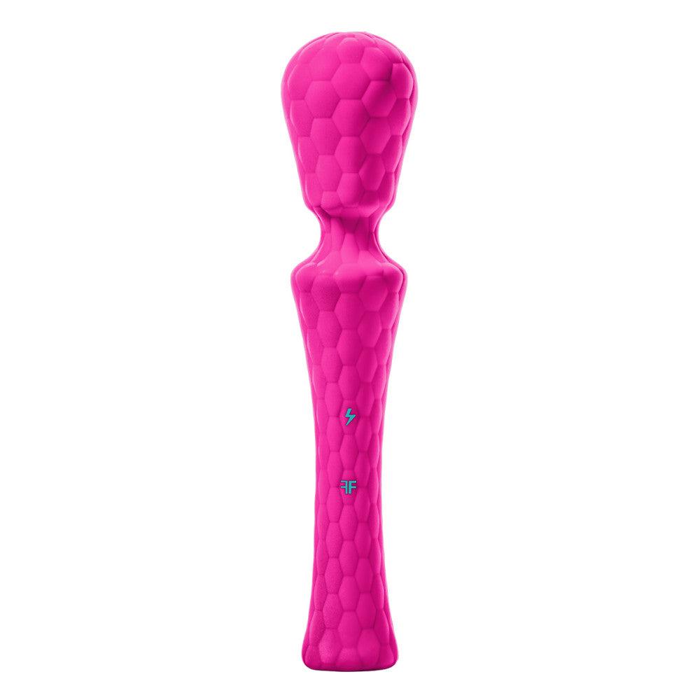 FemmeFunn Ultra Wand XL Rechargeable Flexible Textured Silicone Vibrator - Buy At Luxury Toy X - Free 3-Day Shipping