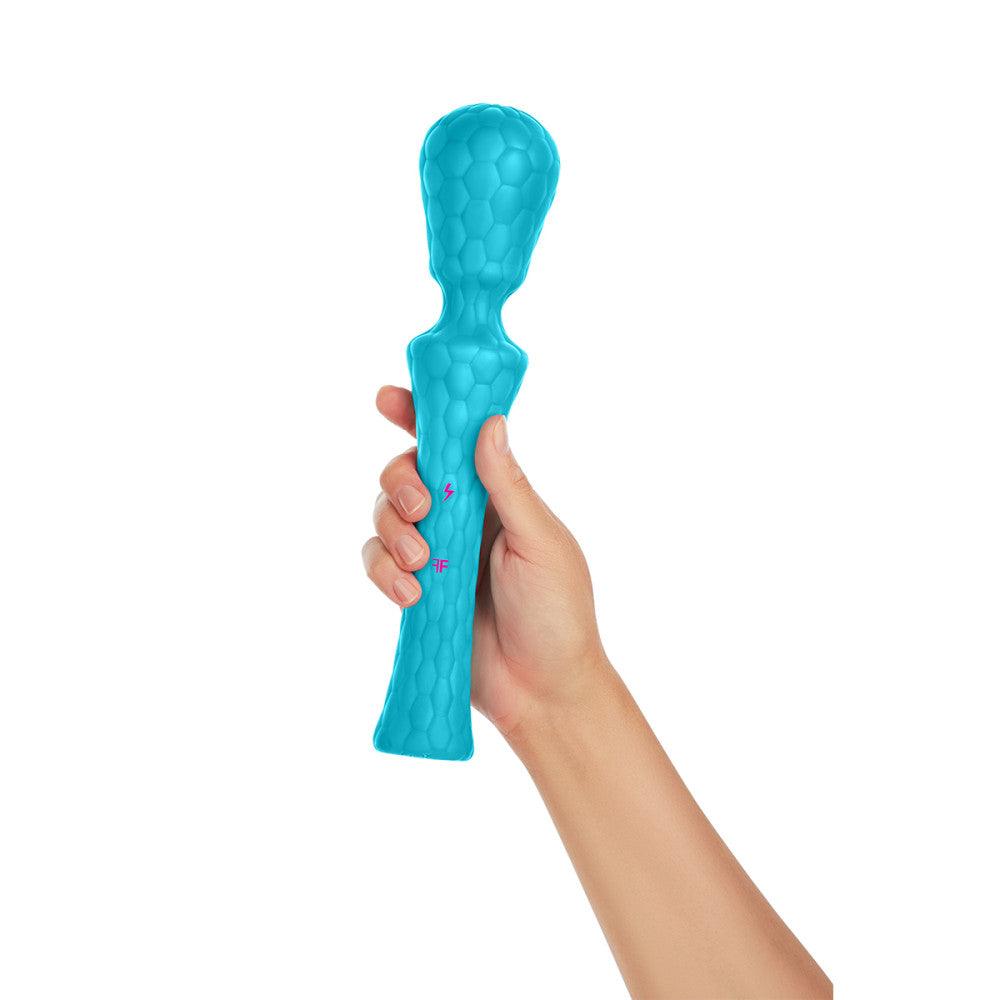 FemmeFunn Ultra Wand XL Rechargeable Flexible Textured Silicone Vibrator - Buy At Luxury Toy X - Free 3-Day Shipping