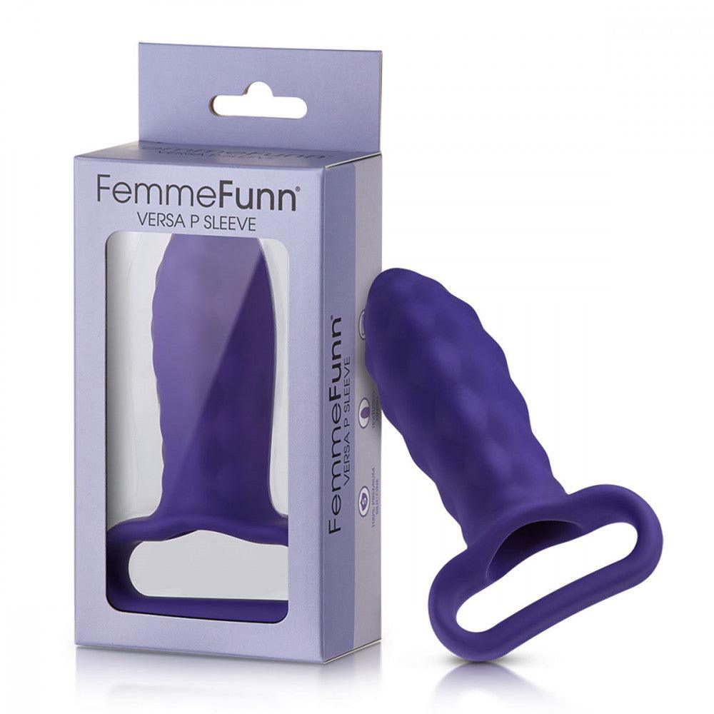 FemmeFunn Versa P Sleeve Textured Silicone Bullet Sheath - Buy At Luxury Toy X - Free 3-Day Shipping