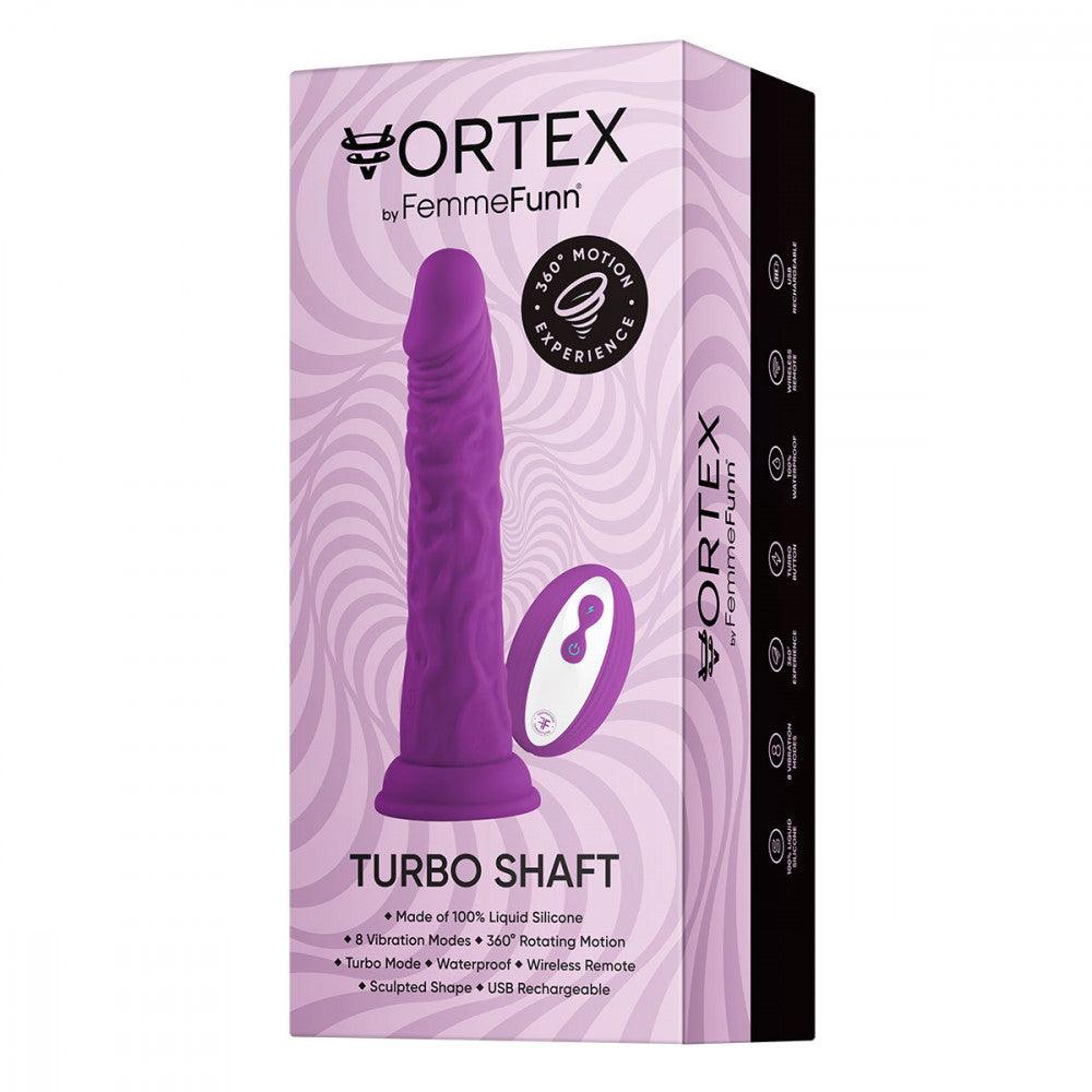 FemmeFunn Vortex Turbo Shaft 2.0 8 in. Vibrating Rotating Dildo - Buy At Luxury Toy X - Free 3-Day Shipping