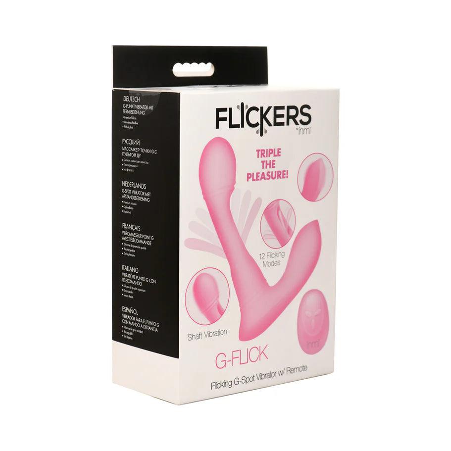 Flickers G-Flick Flicking G-Spot Rechargeable Silicone Vibrator with Remote - Buy At Luxury Toy X - Free 3-Day Shipping