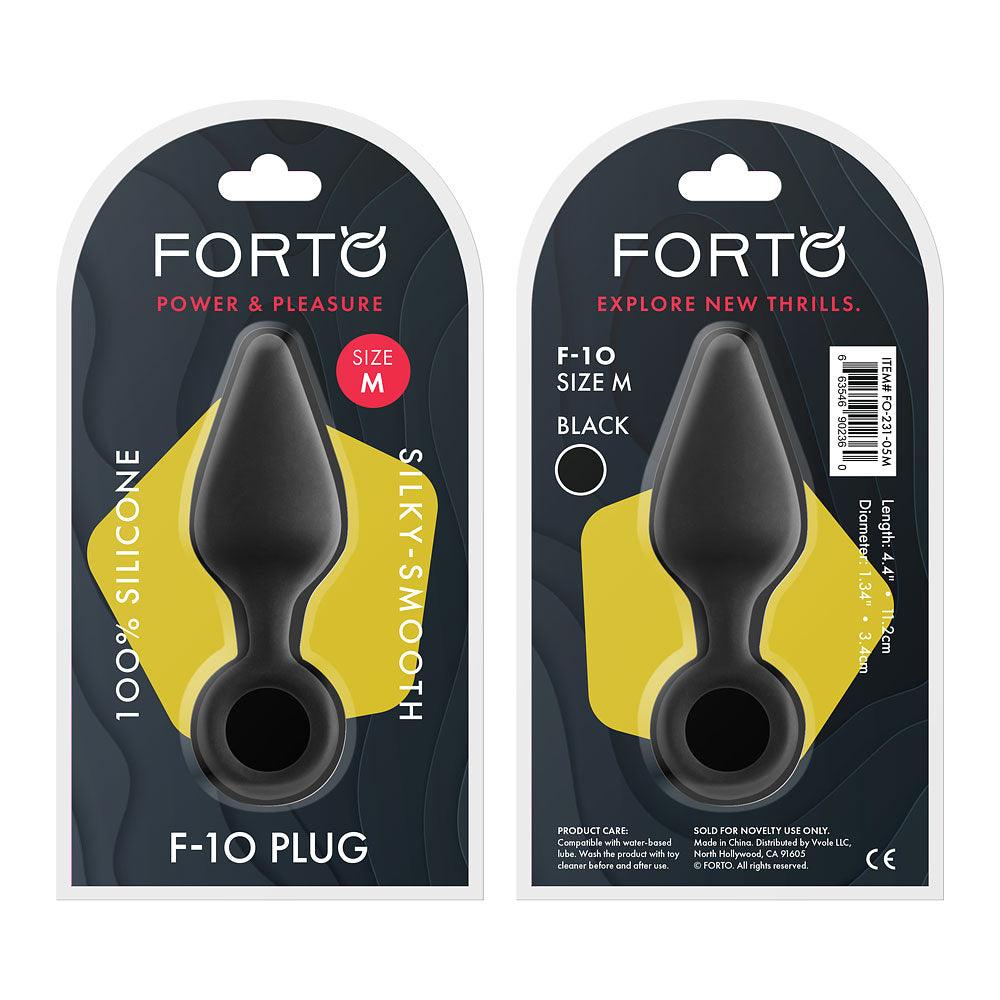 Forto F-10 Silicone Anal Plug with Pull Ring - Buy At Luxury Toy X - Free 3-Day Shipping