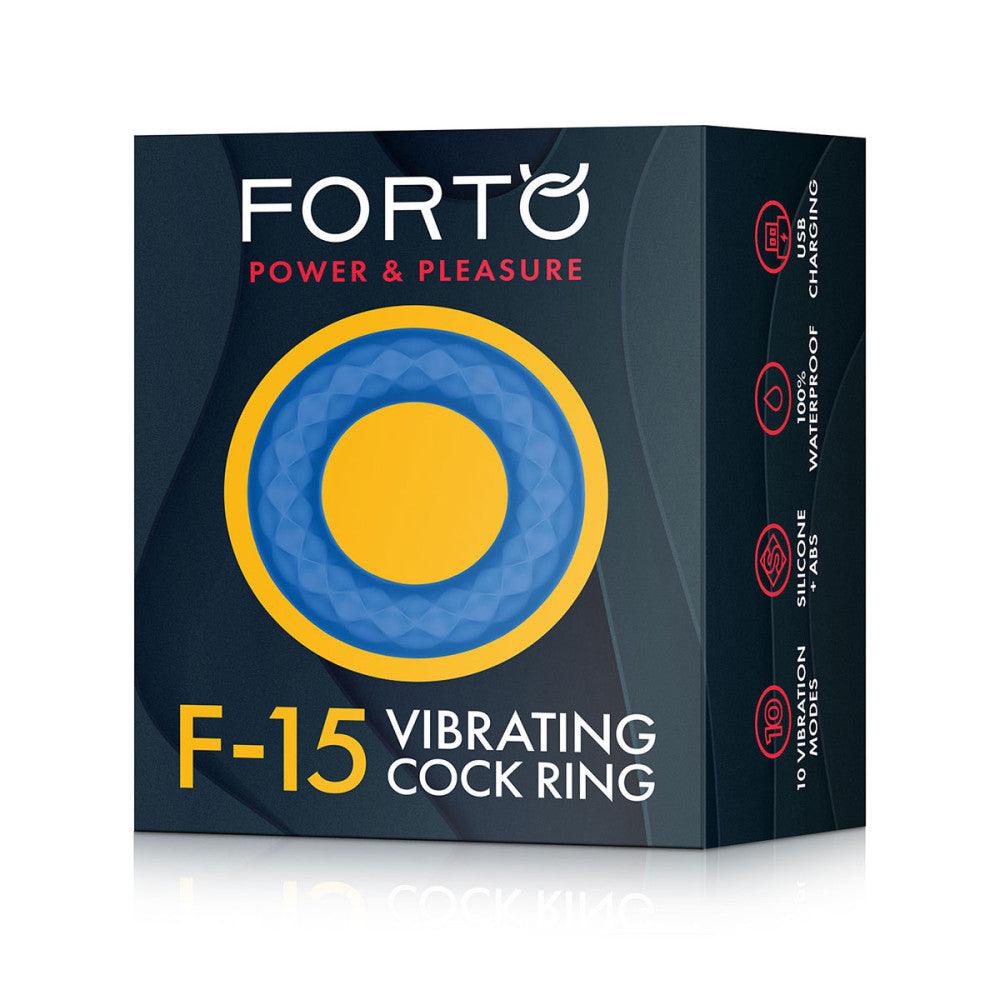 Forto F-15 Rechargeable Silicone Vibrating Cockring - Buy At Luxury Toy X - Free 3-Day Shipping