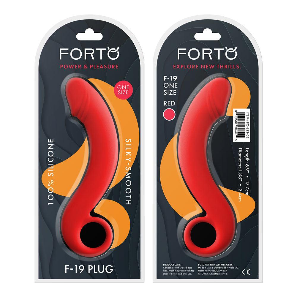 Forto F-19 Silicone Anal Plug - Buy At Luxury Toy X - Free 3-Day Shipping