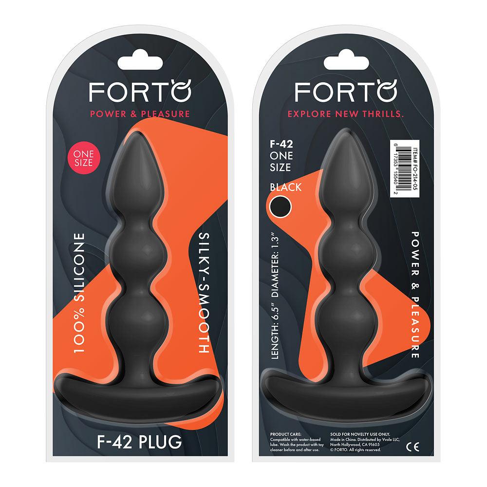 Forto F-42 Spiral Beads Silicone Anal Plug - Buy At Luxury Toy X - Free 3-Day Shipping