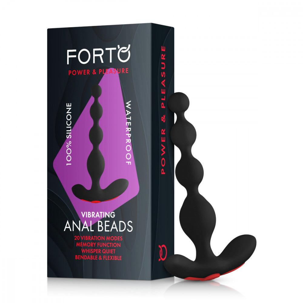 Forto Vibrating Anal Beads Rechargeable Silicone Plug - Buy At Luxury Toy X - Free 3-Day Shipping