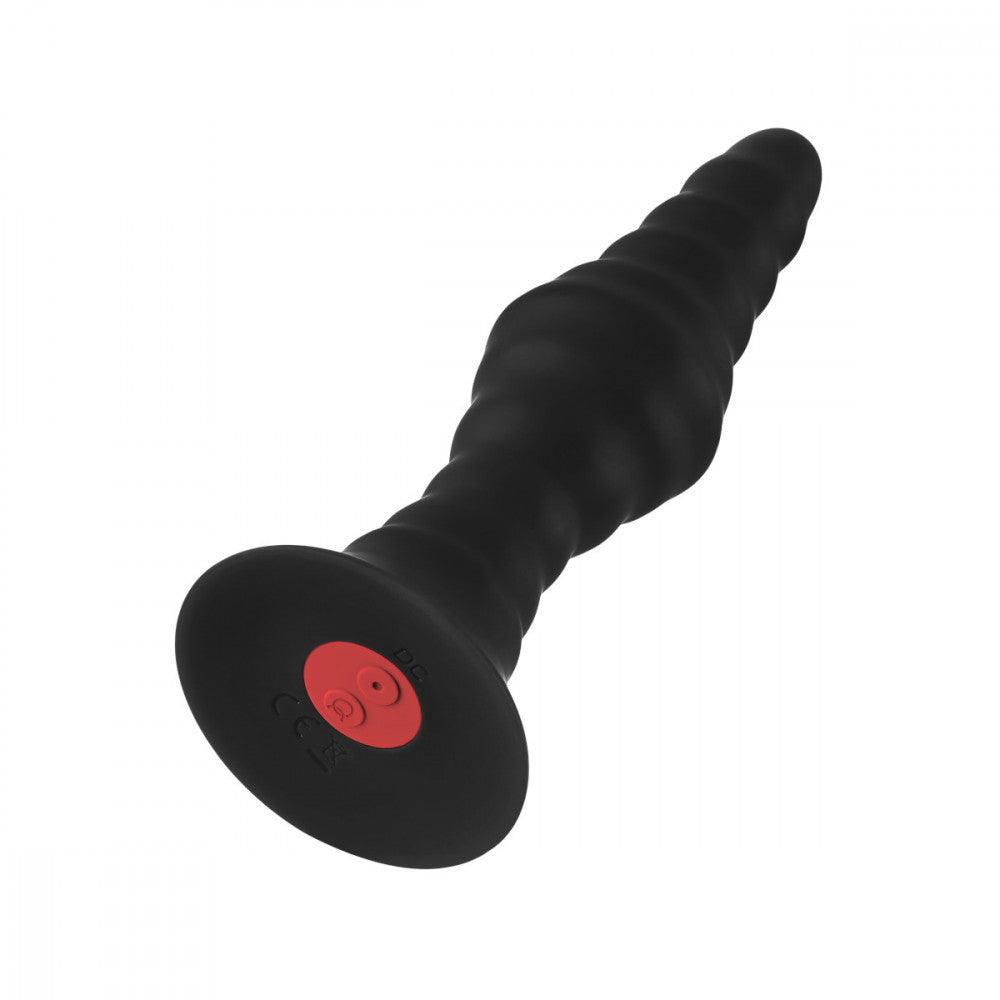 Forto Vibrating Ribbed Plug Rechargeable Remote-Controlled Silicone Anal Plug - Buy At Luxury Toy X - Free 3-Day Shipping