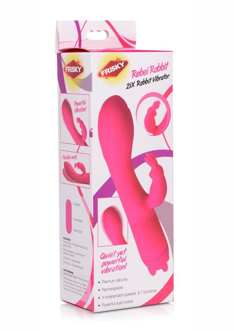 Frisky Rebel Rabbit 21X Rabbit Vibrator - Buy At Luxury Toy X - Free 3-Day Shipping