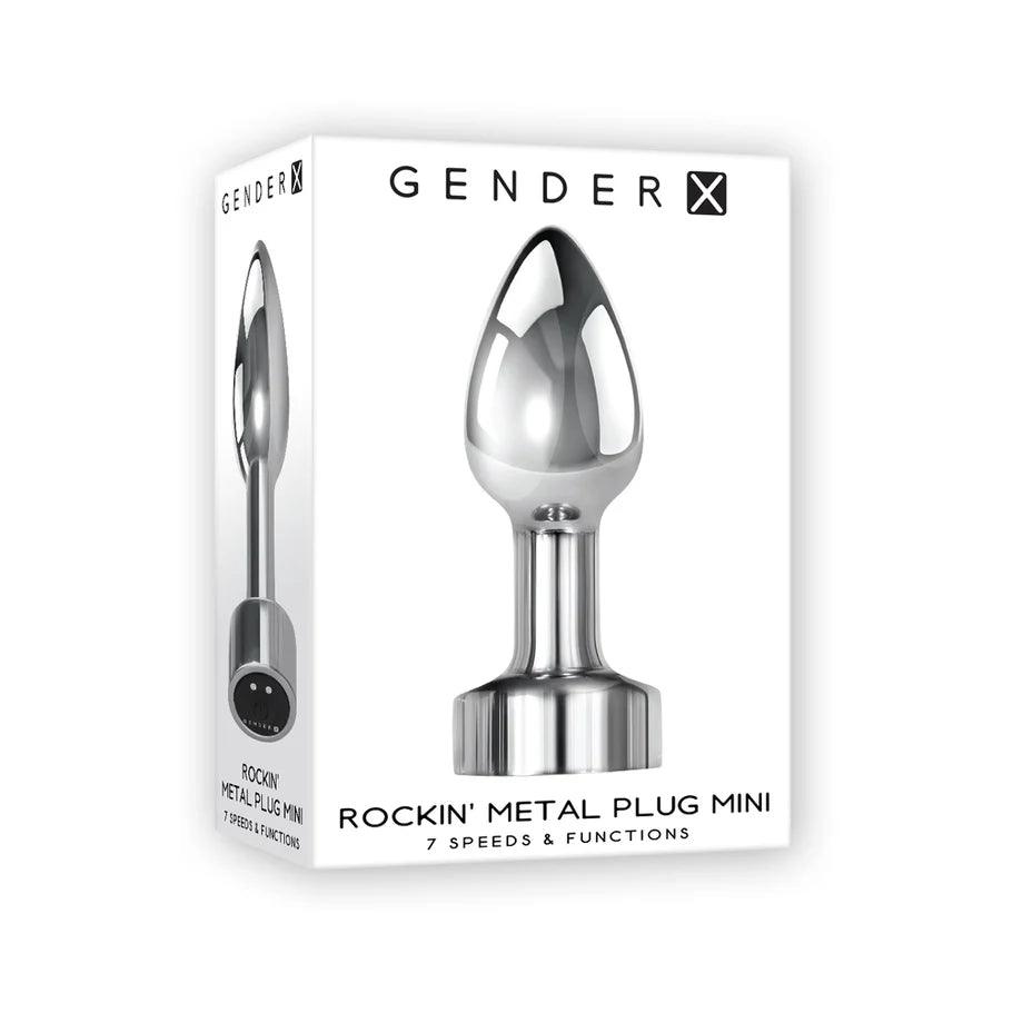 Gender X Rockin' Metal Plug Mini Rechargeable Vibrating Anal Plug - Buy At Luxury Toy X - Free 3-Day Shipping