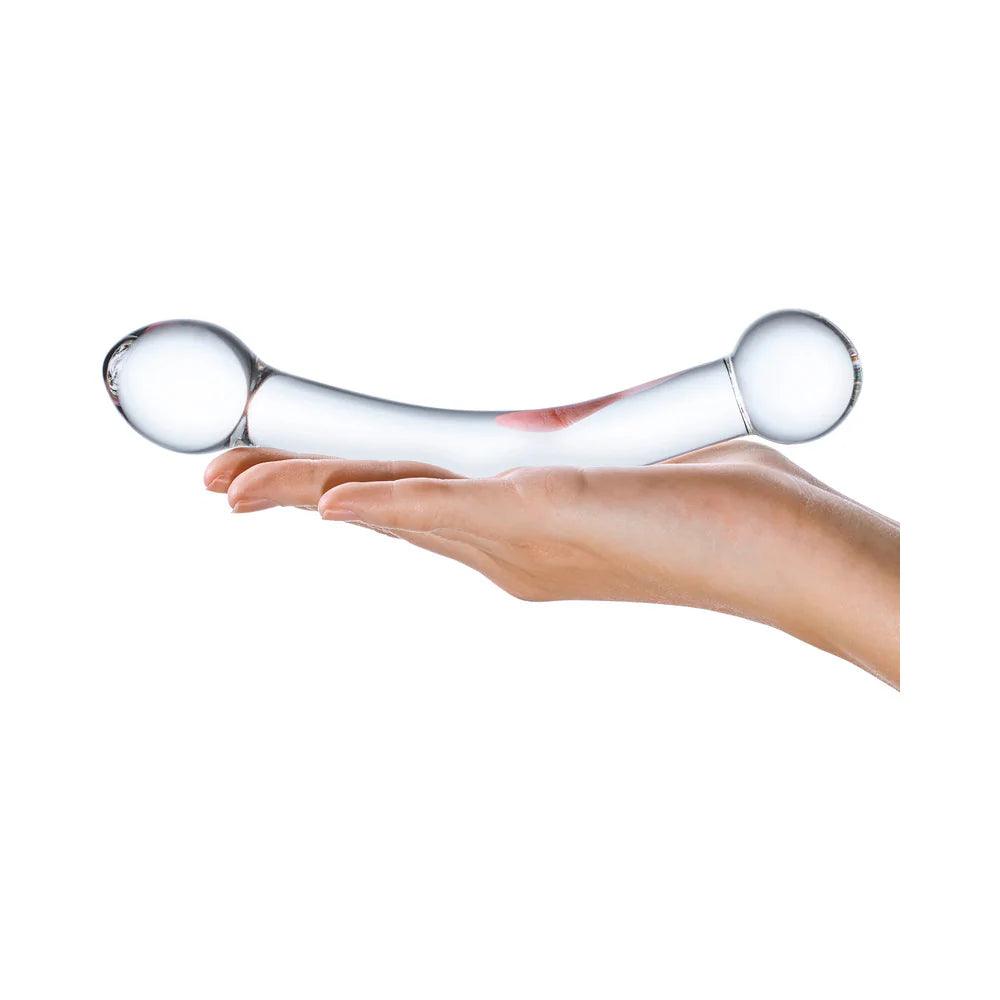 Glas 7" Curved Glass G Spot Stimulator - Clear - Buy At Luxury Toy X - Free 3-Day Shipping