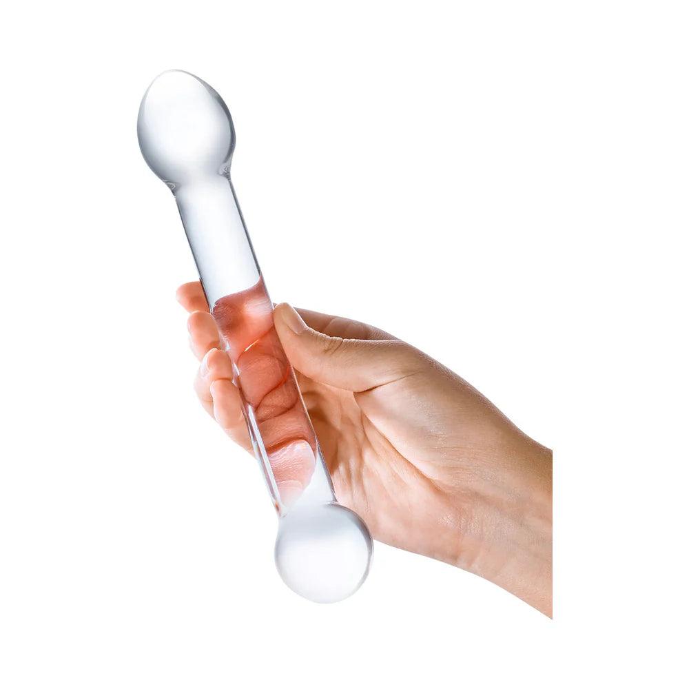 Glas 7" Curved Glass G Spot Stimulator - Clear - Buy At Luxury Toy X - Free 3-Day Shipping