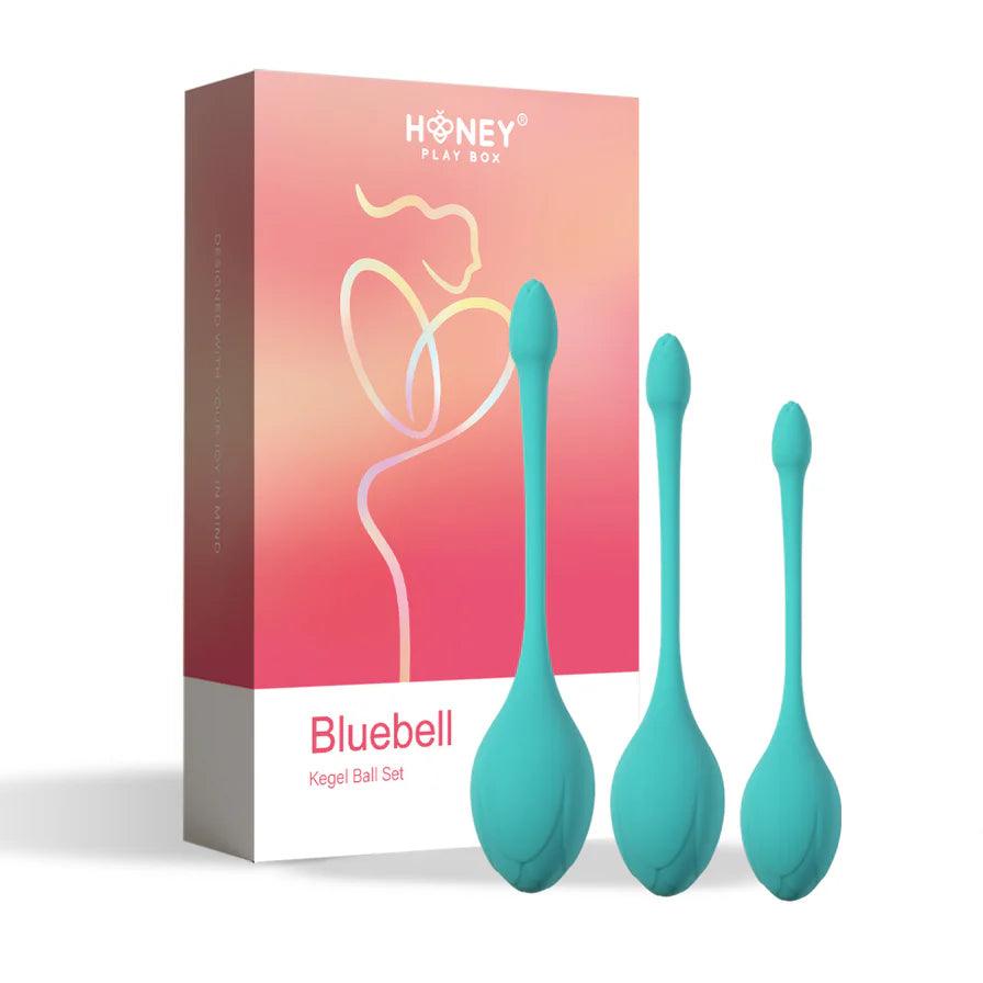 Honey Play Box Bluebell Floral Weighted Kegel Ball 3-Piece Set - Buy At Luxury Toy X - Free 3-Day Shipping