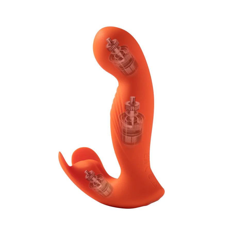 Honey Play Box Crave 3 G-spot Vibrator with Rotating Massage Head and Clit Tickler - Buy At Luxury Toy X - Free 3-Day Shipping