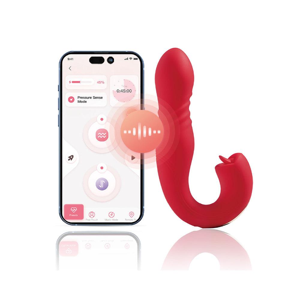 Honey Play Box Joi Thrust 2 App-Controlled Thrusting Vibrator & Clit Licker - Buy At Luxury Toy X - Free 3-Day Shipping