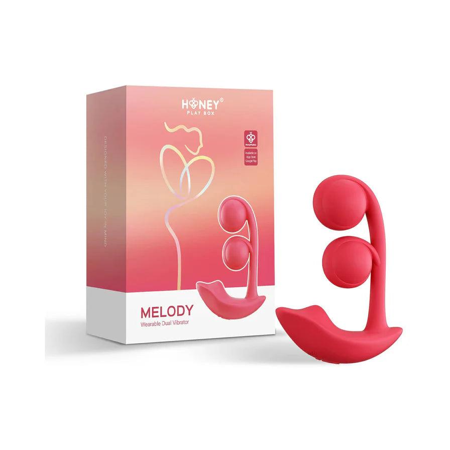 Honey Play Box Melody Pressure Sensing App-Controlled Twin Balls Dual Vibrator - Buy At Luxury Toy X - Free 3-Day Shipping