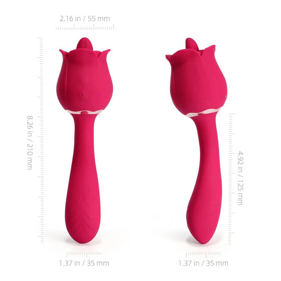 Honey Play Box Rhea The Rose Clit Tongue Licking Vibrator and G-spot Massager - Buy At Luxury Toy X - Free 3-Day Shipping