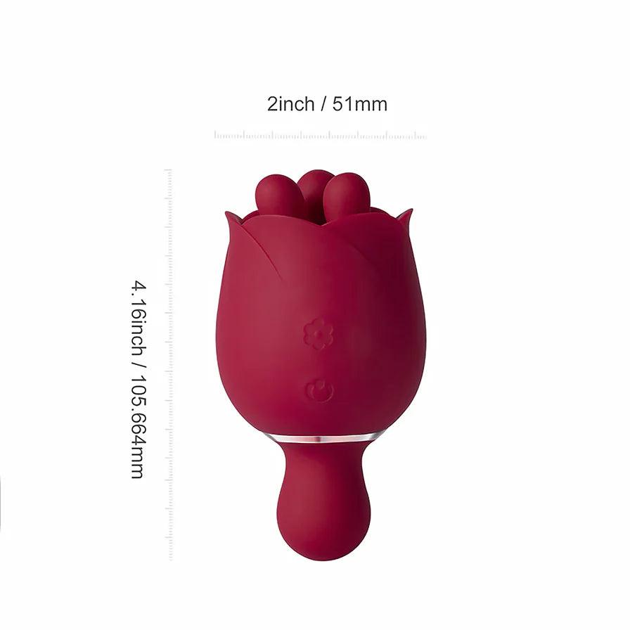 Honey Play Box Rosewyn Rotating Rose Vibrator and Pinpoint Stimulator - Buy At Luxury Toy X - Free 3-Day Shipping