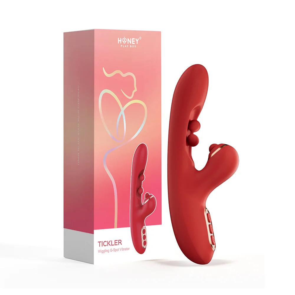 Honey Play Box Tickler Wiggling G-Spot Vibrator & Tapping Clitoral Stimulator - Buy At Luxury Toy X - Free 3-Day Shipping