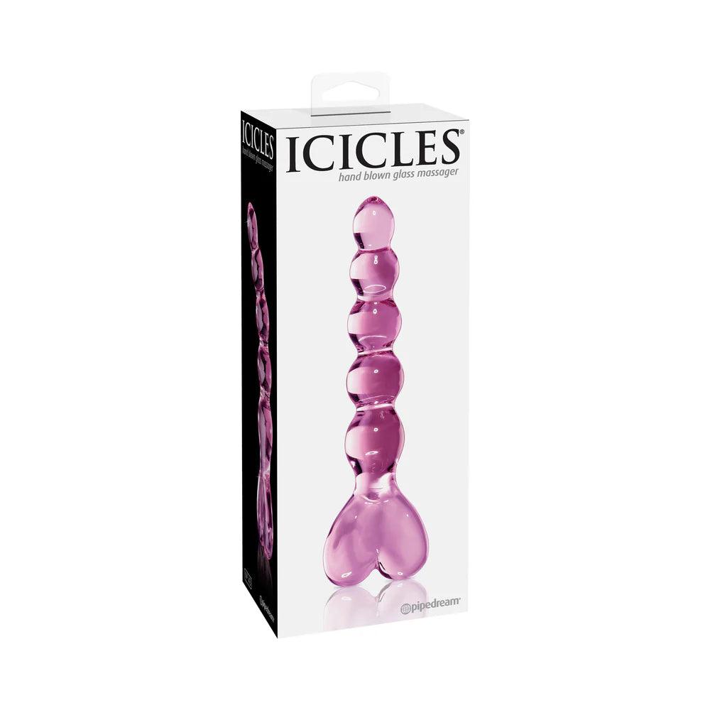 Icicles No. 43 Glass Massager with Heart-Shaped Handle - Buy At Luxury Toy X - Free 3-Day Shipping