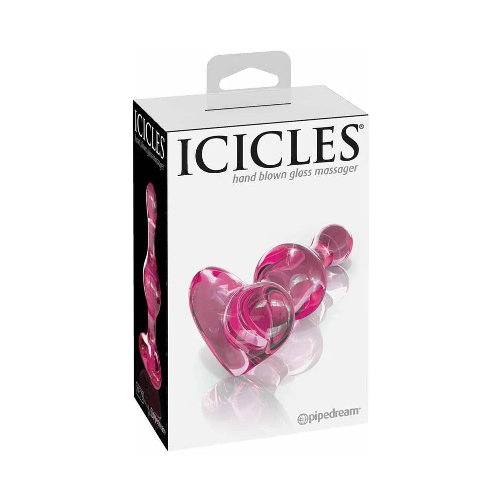 Icicles No 75 Beaded Heart Shaped Glass Anal Plug - Buy At Luxury Toy X - Free 3-Day Shipping