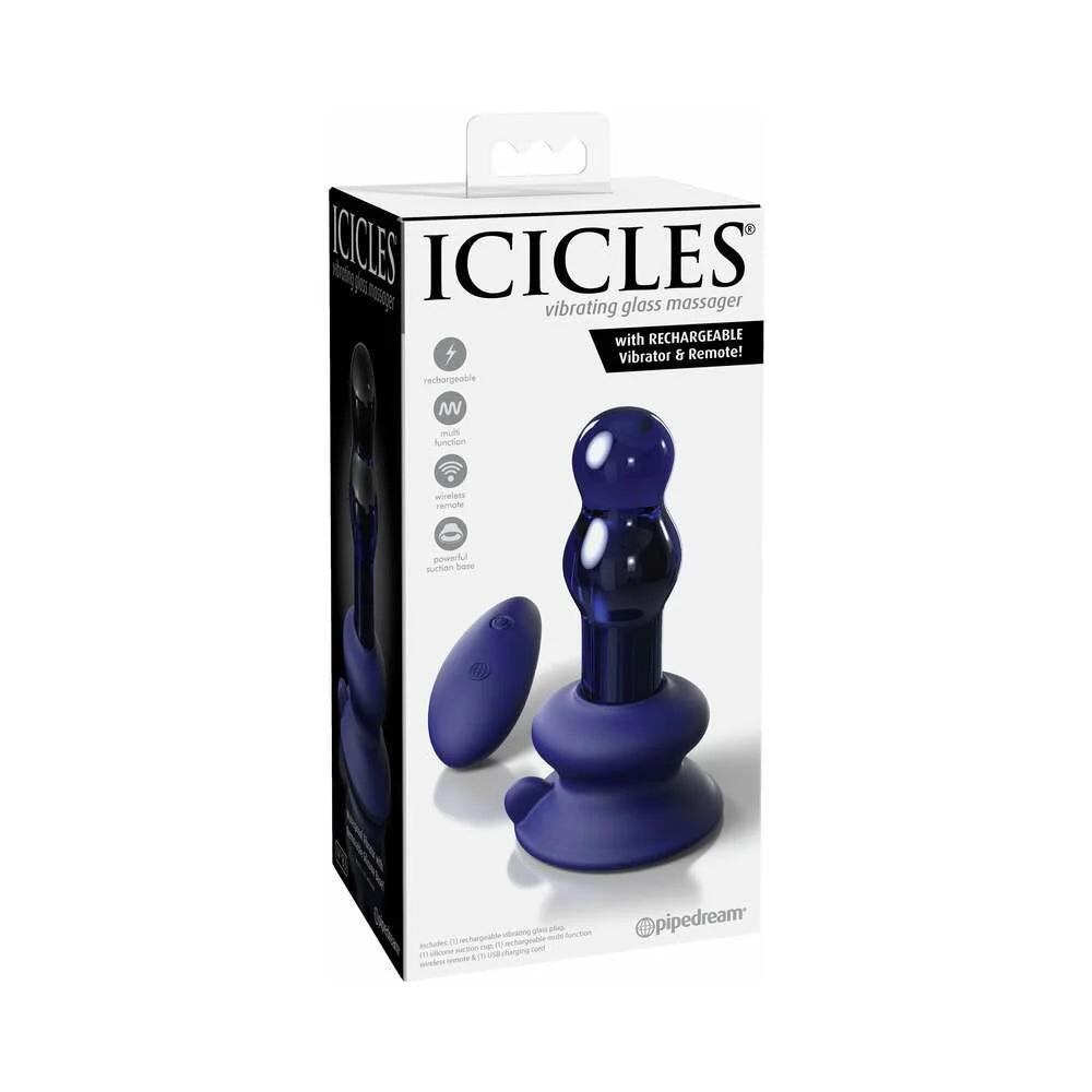 Icicles No. 83 Rechargeable Glass Plug with Remote Contro - Buy At Luxury Toy X - Free 3-Day Shipping