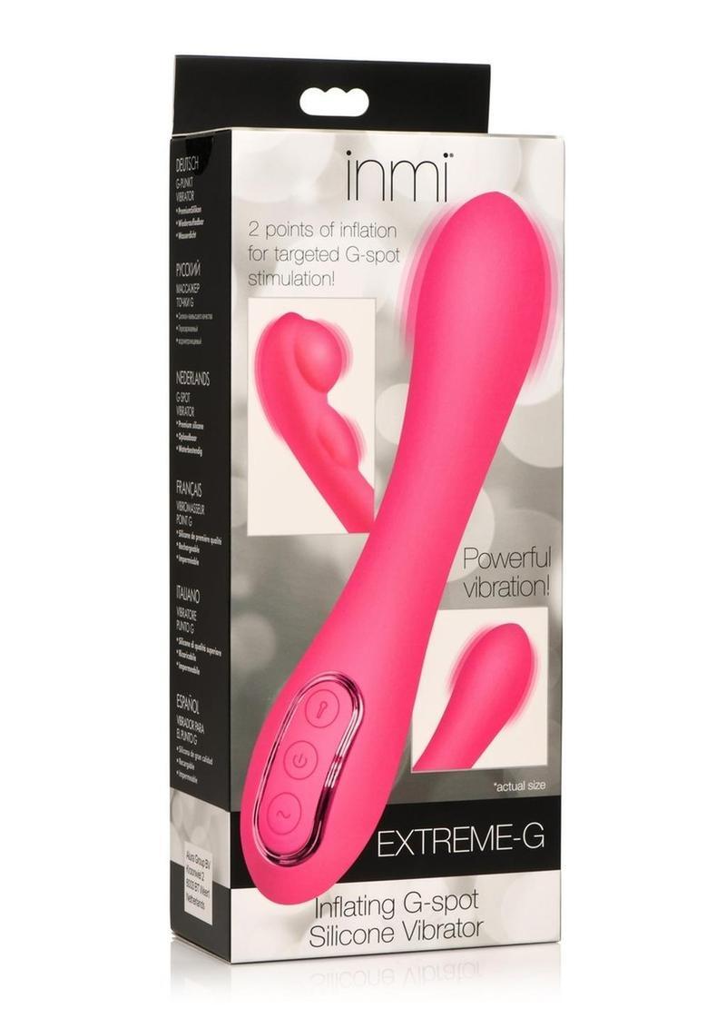 Inmi Extreme-G Inflating G-Spot Rechargeable Silicone Vibrator - Buy At Luxury Toy X - Free 3-Day Shipping