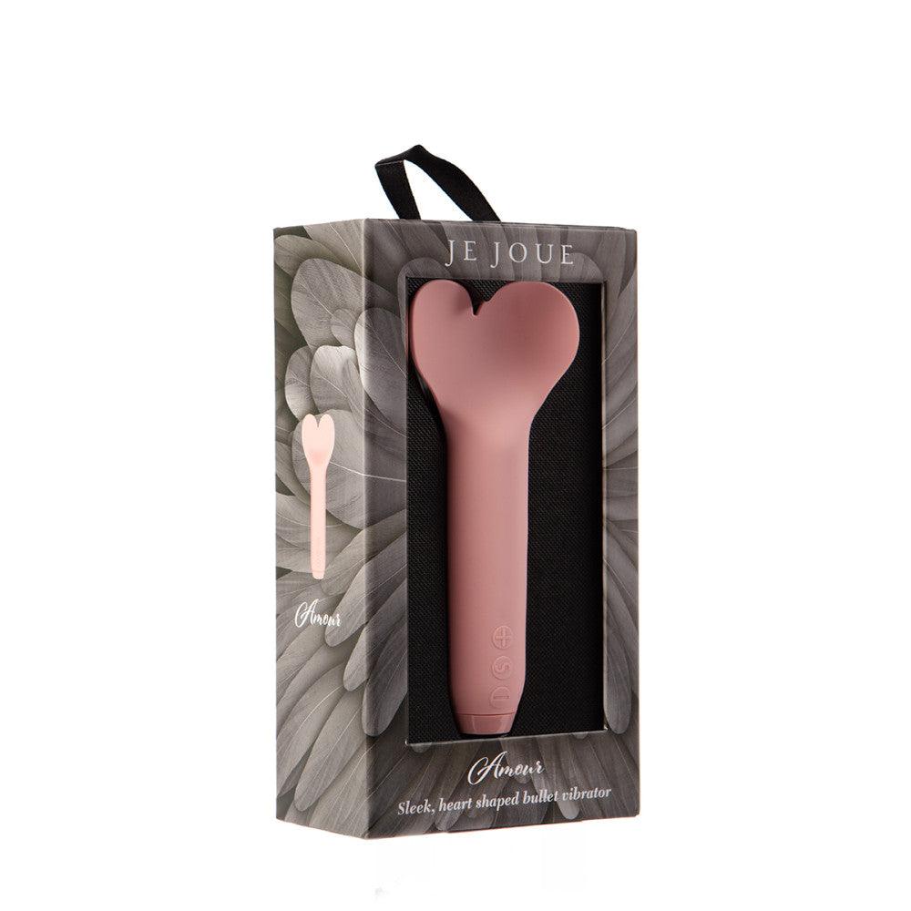 Je Joue Amour Rechargeable Silicone Heart-Shaped Fluttering Tip Bullet Vibrator - Buy At Luxury Toy X - Free 3-Day Shipping