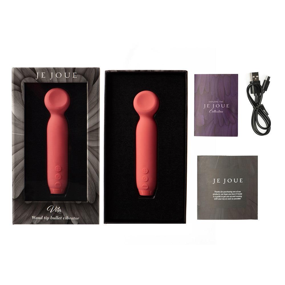 Je Joue Vita Rechargeable Silicone Wand Tip Bullet Vibrator - Buy At Luxury Toy X - Free 3-Day Shipping