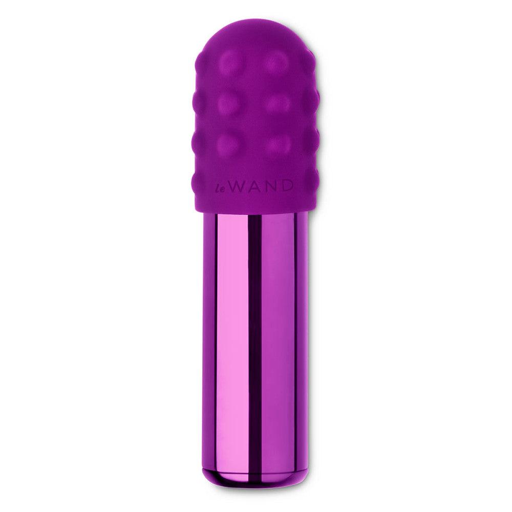 Le Wand Bullet Rechargeable Vibrator with Textured Silicone Sleeve and Ring - Buy At Luxury Toy X - Free 3-Day Shipping