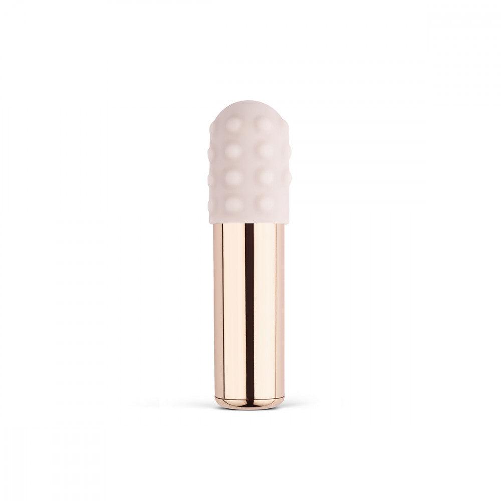 Le Wand Bullet Rechargeable Vibrator with Textured Silicone Sleeve and Ring - Buy At Luxury Toy X - Free 3-Day Shipping