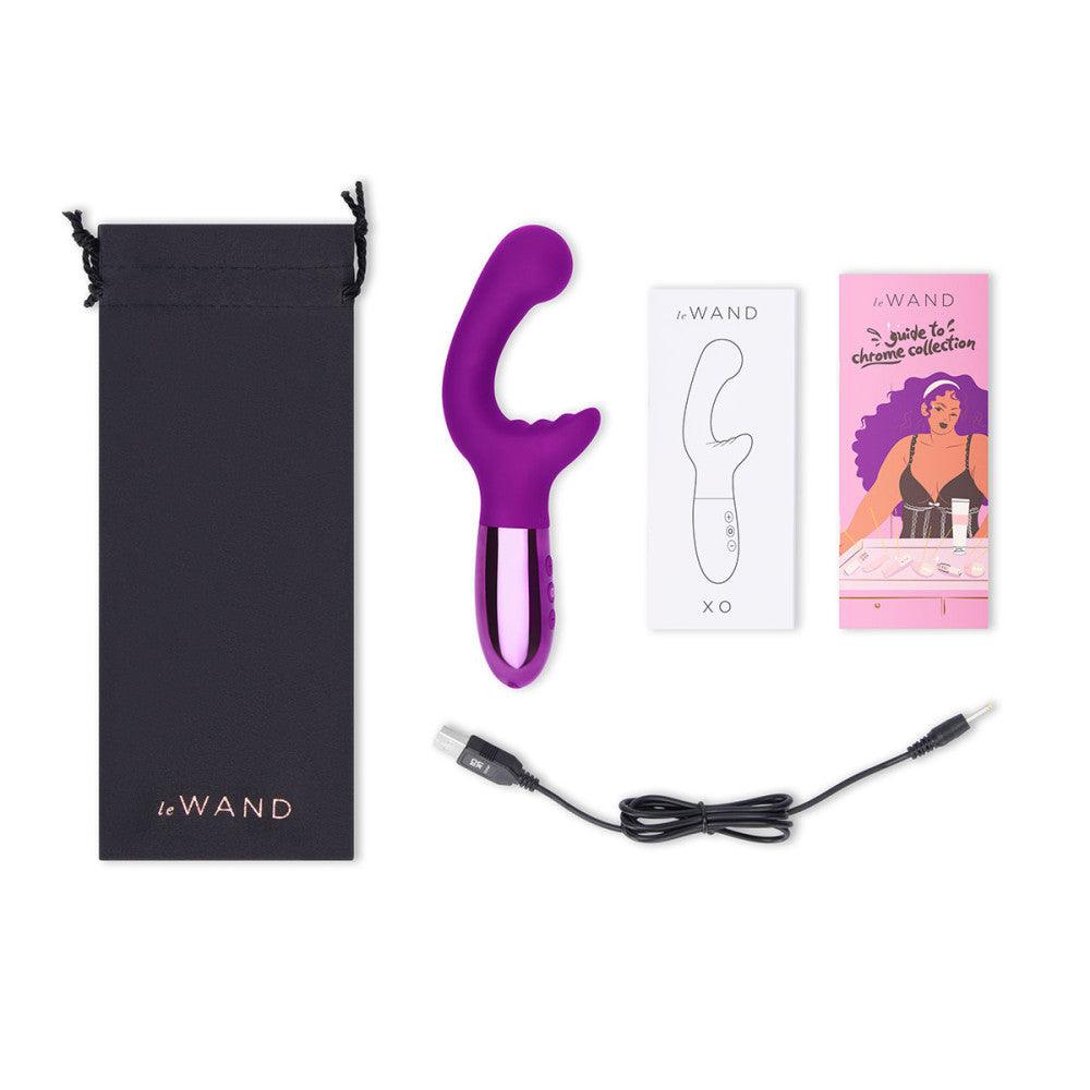 Le Wand XO Rechargeable Silicone Dual Stimulating Vibrator - Buy At Luxury Toy X - Free 3-Day Shipping