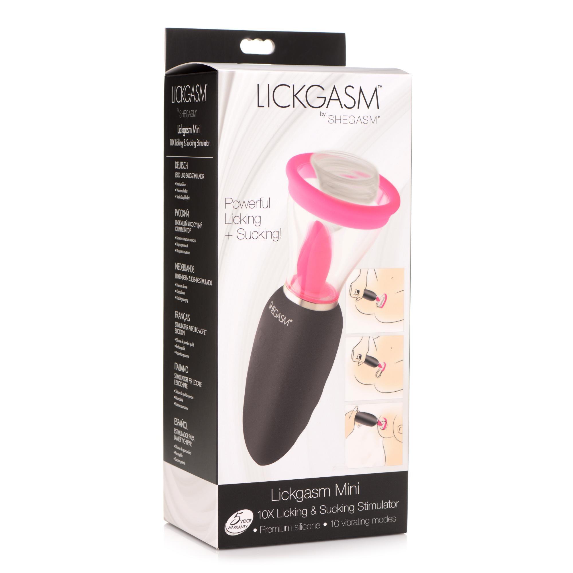 Lickgasm Lickgasm Mini 10X Silicone Licking and Sucking Stimulator - Buy At Luxury Toy X - Free 3-Day Shipping