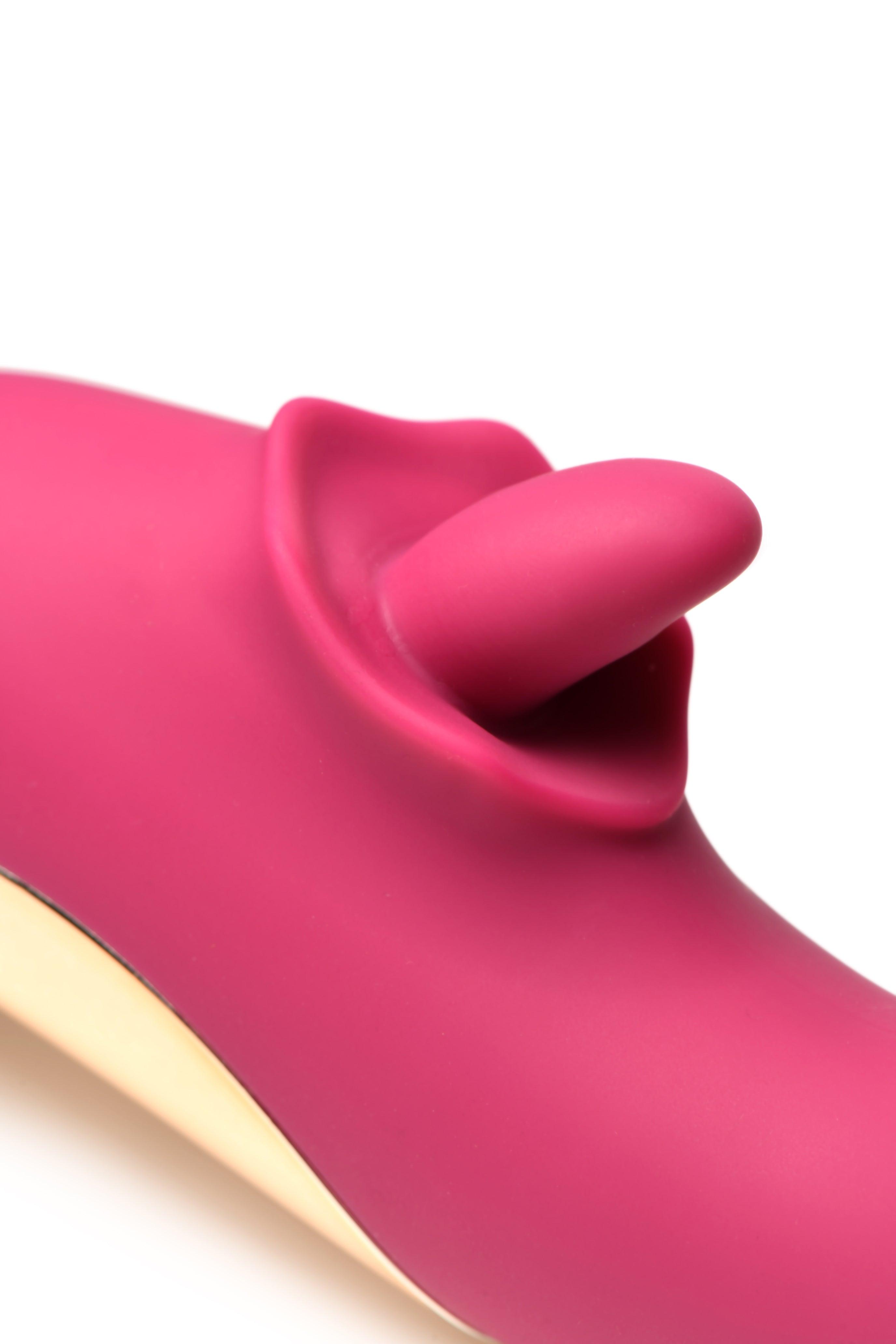 Lickgasm Tease & Please Rechargeable Silicone Thrusting & Licking Vibrator - Buy At Luxury Toy X - Free 3-Day Shipping