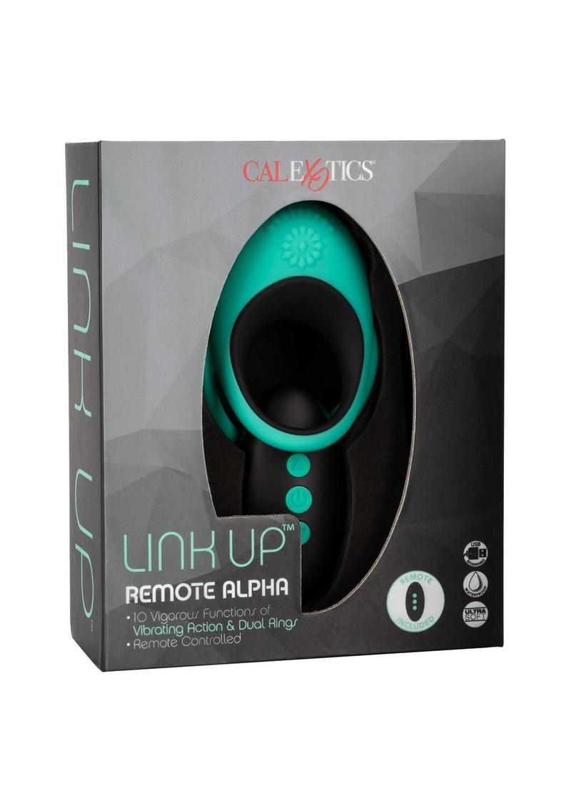 Link Up™ Remote Alpha Rechargeable Silicone Dual Stimulating Cock Ring with Remote Control - Buy At Luxury Toy X - Free 3-Day Shipping