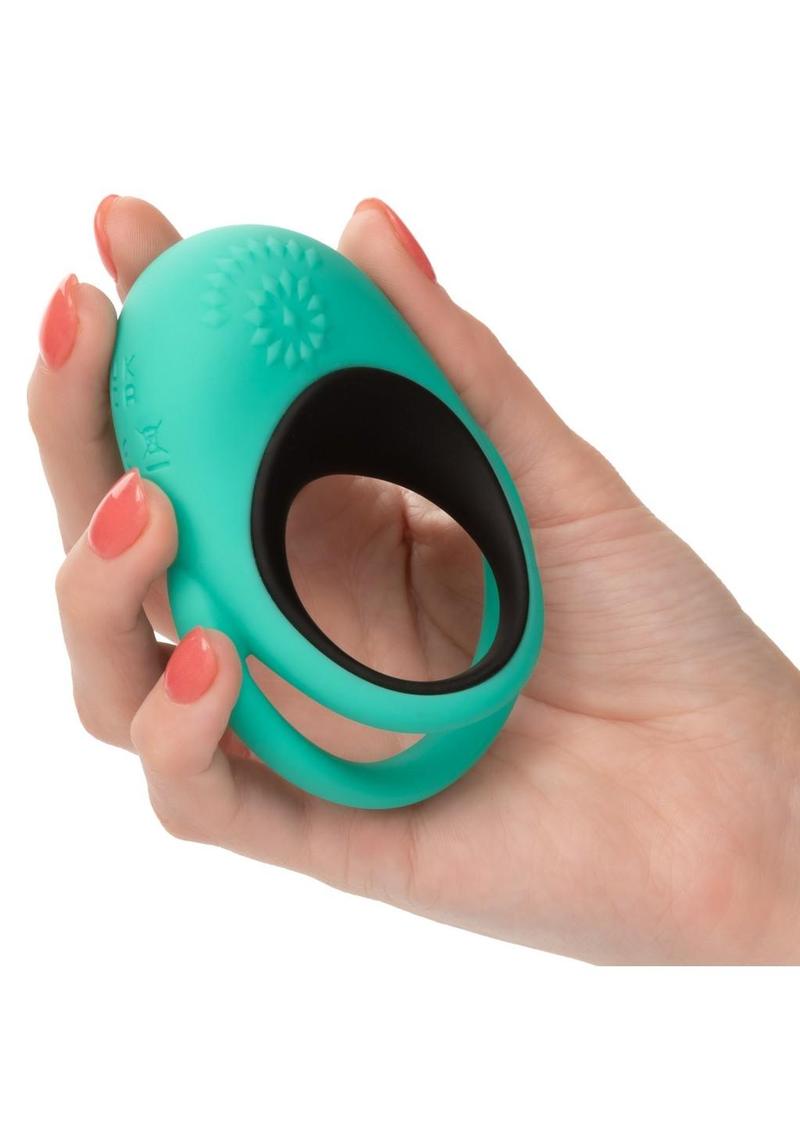 Link Up™ Remote Alpha Rechargeable Silicone Dual Stimulating Cock Ring with Remote Control - Buy At Luxury Toy X - Free 3-Day Shipping