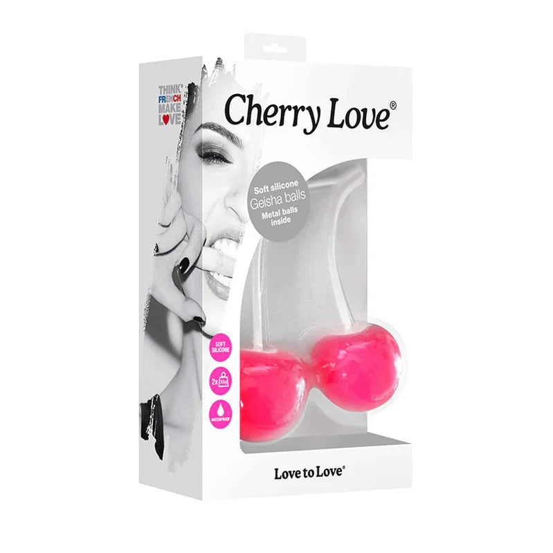 Love to Love Cherry Love Silicone Kegel Balls - Buy At Luxury Toy X - Free 3-Day Shipping