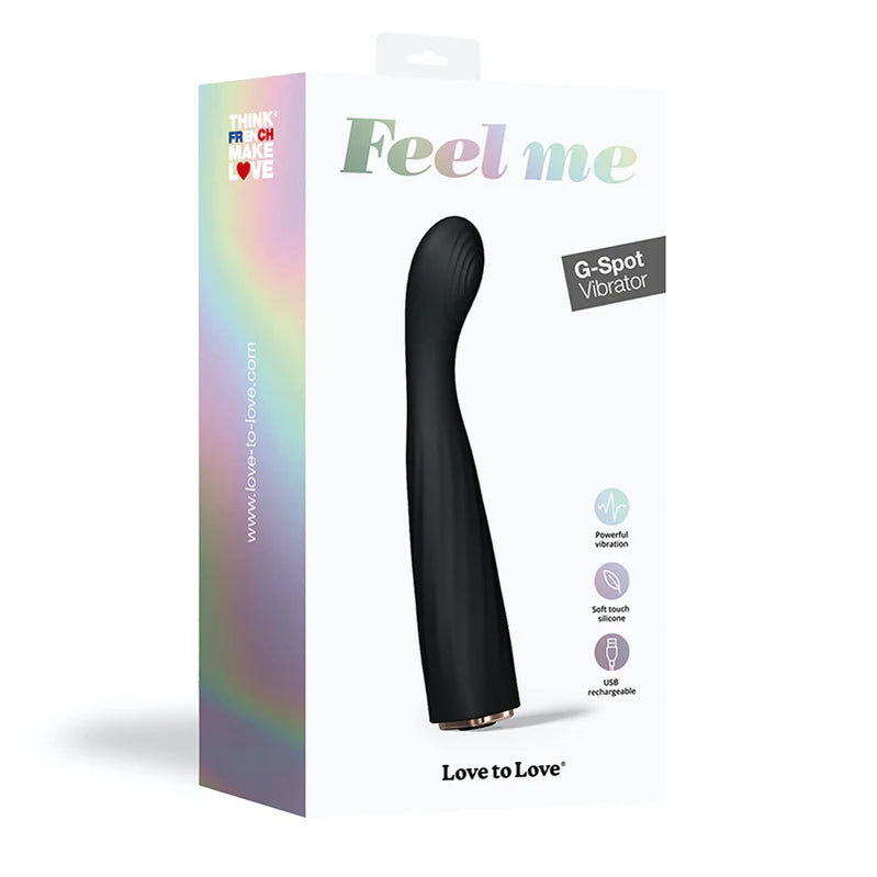 Love to Love Feel Me Rechargeable Silicone G-Spot Vibrator Noir – Ultimate G-Spot Stimulation - Buy At Luxury Toy X - Free 3-Day Shipping