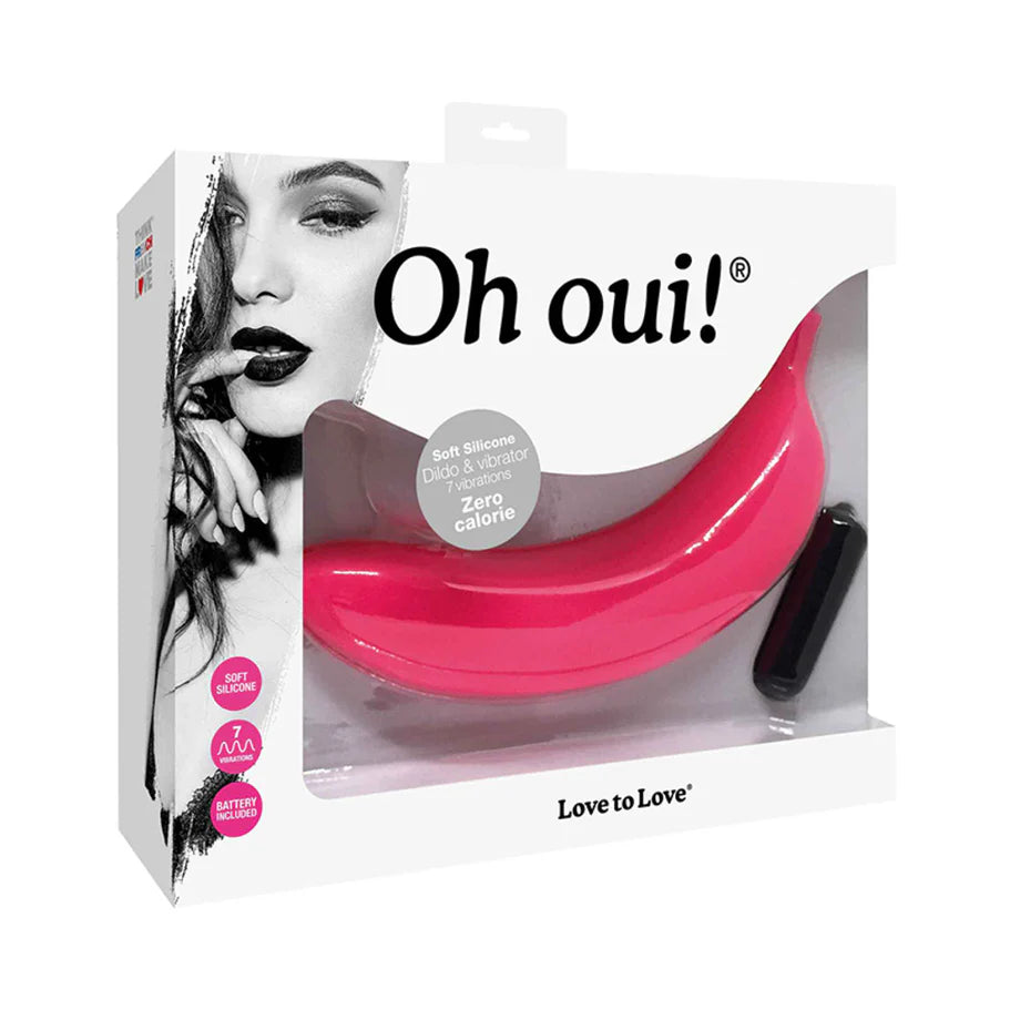 Love to Love Oh Oui Silicone Banana Vibrator - Buy At Luxury Toy X - Free 3-Day Shipping