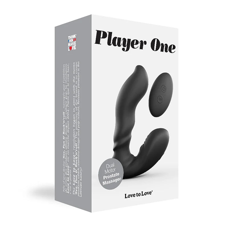 Love to Love Player One Dual Motor Vibrating Prostate Massager with Remote - Buy At Luxury Toy X - Free 3-Day Shipping